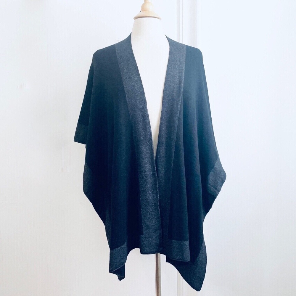 NEW Charter Club - Poncho Jacket Sweater Wrap - Women - One Size - Black NWT